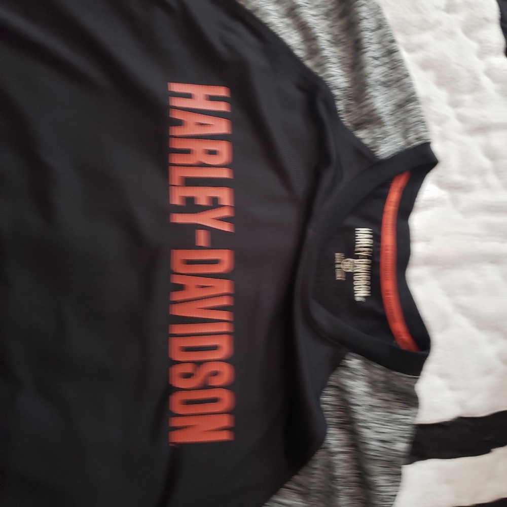Mens harley-davidson 2xl rash guard short sleve
